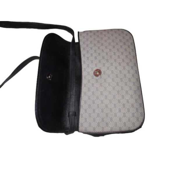 Gucci Vintage Blue Patent GG Coated Canvas Shoulder Bag - Picture 10 of 12